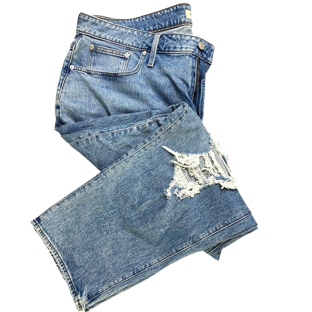 Madewell Curvy Perfect Vintage Straight Jeans, ripped knee | Plus 20W NEW NG864 - Picture 3 of 6